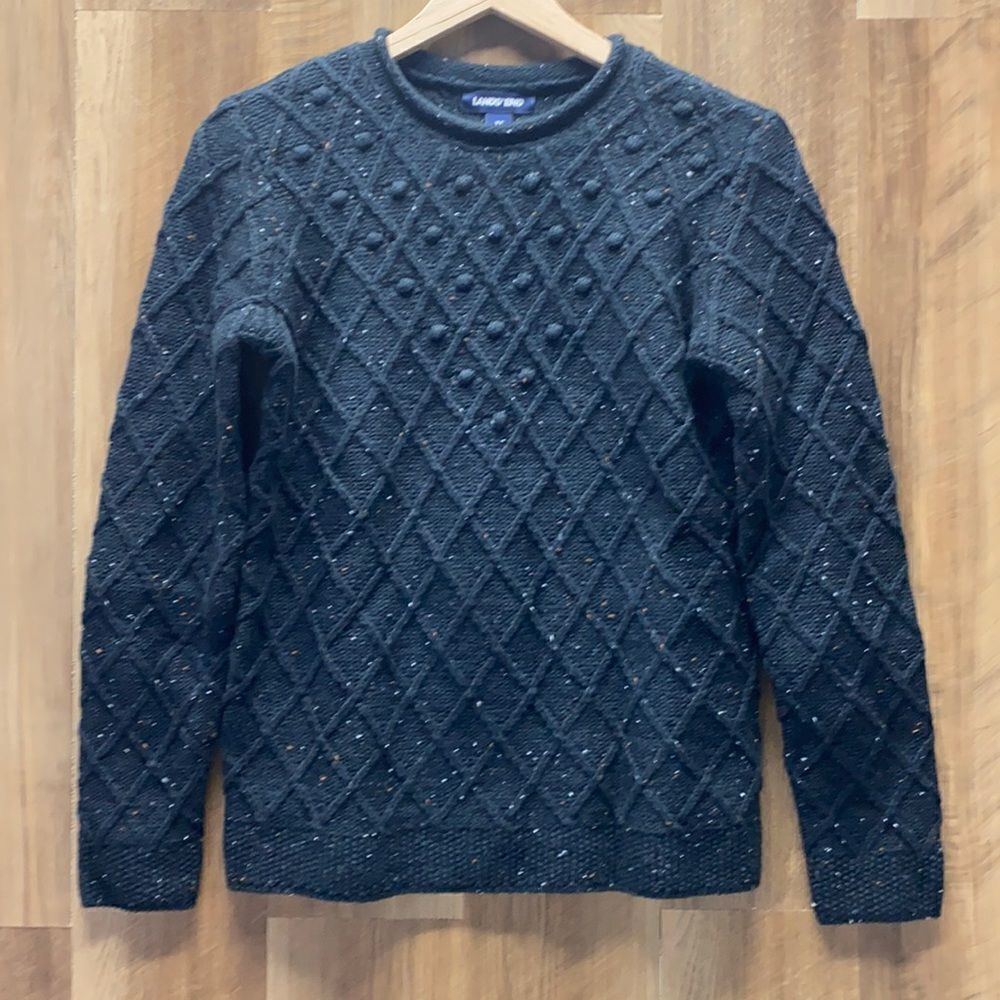 LANDS END - Cable Knit Sweater